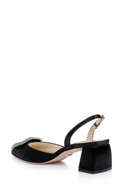 Shop Badgley Mischka Emmie Slingback Pointed Toe Pump In Black