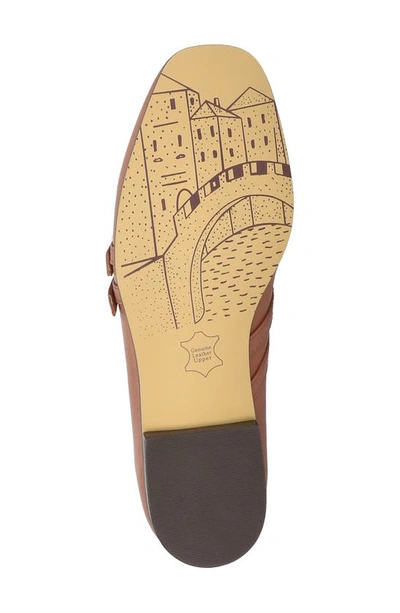 Bella Vita Davenport Womens Leather Square Toe Mary Janes In Dark Tan Leather