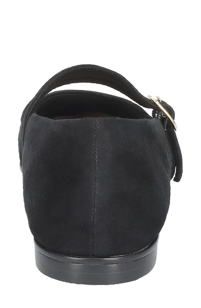 Bella Vita Davenport Womens Suede Mary Jane Loafers In Black Suede Leather