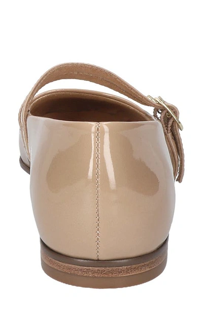 Bella Vita Davenport Womens Patent Square Toe Mary Janes In Nude Patent