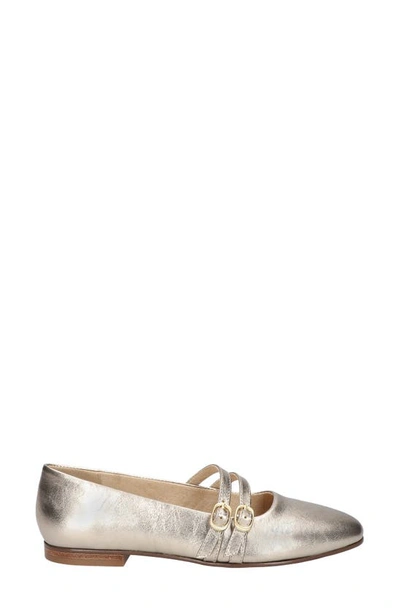 Bella Vita Davenport Womens Leather Square Toe Loafers In Champagne Leather