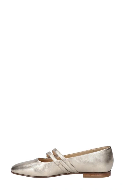 Bella Vita Davenport Womens Leather Square Toe Loafers In Champagne Leather