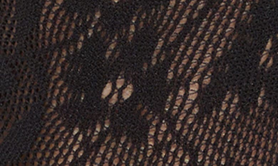 Stems Floral Fishnet Socks In Black