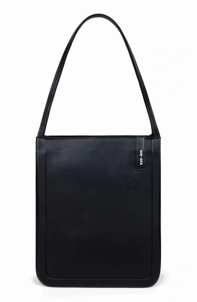 Shop We-ar4 The Daily Leather Tote In Black