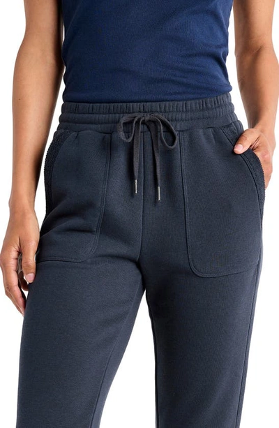 Splendid Mariella Linen-blend Jogger Pant In Navy