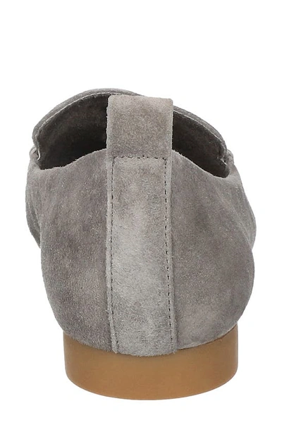 Bella Vita Women's Alessi Pointed Toe Flats In Grey Suede Leather