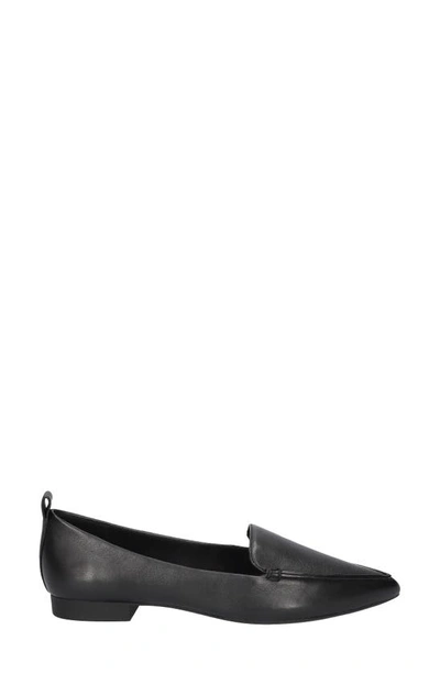 Shop Bella Vita Alessi Pointed Toe Loafer In Black Leather