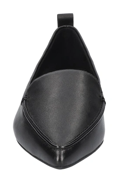 Shop Bella Vita Alessi Pointed Toe Loafer In Black Leather