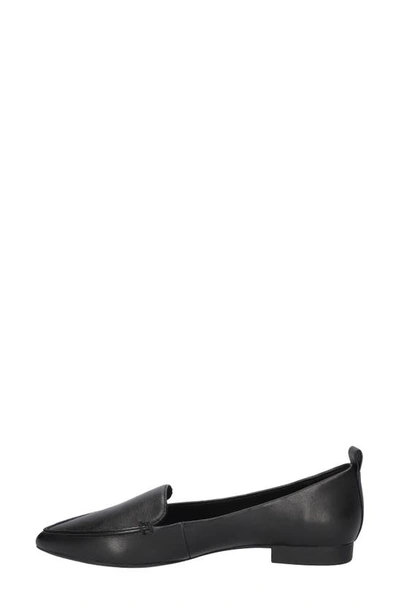 Shop Bella Vita Alessi Pointed Toe Loafer In Black Leather
