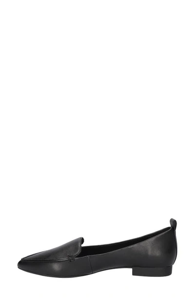 Bella Vita Aless Womens Laceless Leather Flat Shoes In Black Leather
