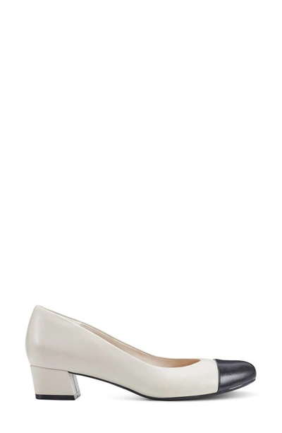 Easy Spirit Lucinda Cap Toe Pump In Ivory