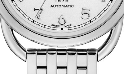 Shop Bulova Joseph  Commodore Bracelet Watch In Silverone
