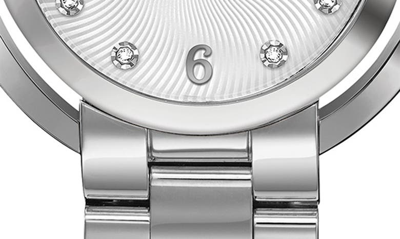 Shop Bulova Classic Rubaiyat Diamond Bracelet Watch, 35mm In Silverone