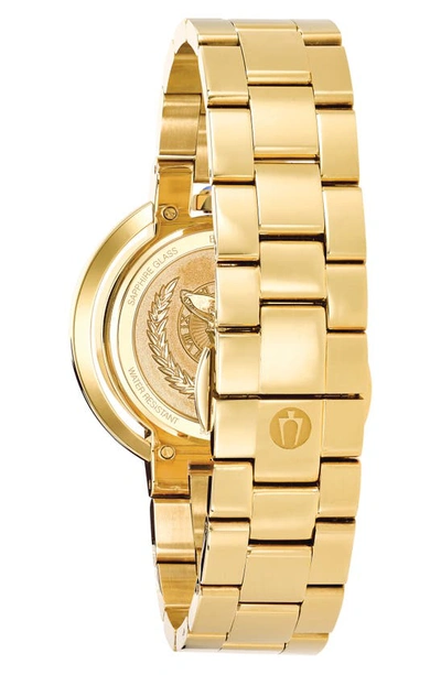 Shop Bulova Classic Rubaiyat Diamond Bracelet Watch, 35mm In Goldone