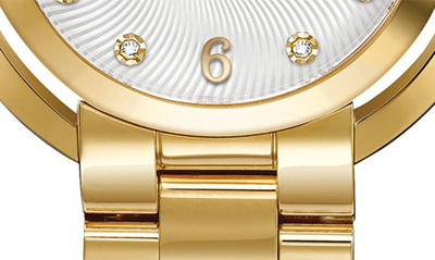 Shop Bulova Classic Rubaiyat Diamond Bracelet Watch, 35mm In Goldone
