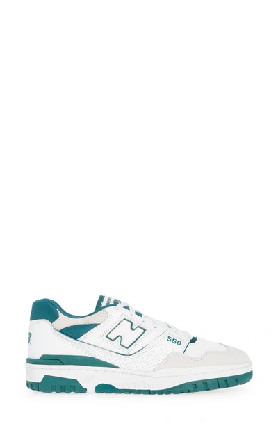 Shop New Balance 550 Basketball Sneaker In White/ Vintage Teal