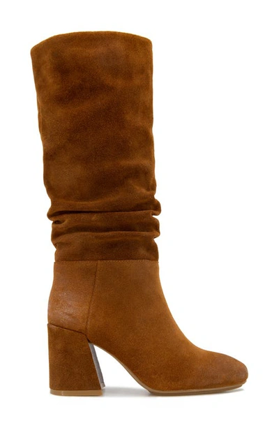 Gentle Souls By Kenneth Cole Iman Slouch Boot In Luggage Suede