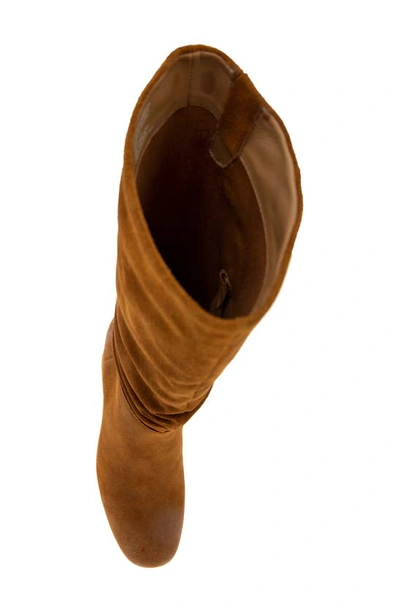 Gentle Souls By Kenneth Cole Iman Slouch Boot In Luggage Suede