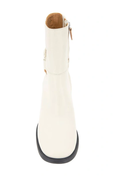 Gentle Souls By Kenneth Cole Holi Block Heel Bootie In Stone Leather