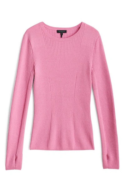 Shop Rag & Bone Audrina Rib Sweater In Fuchsia