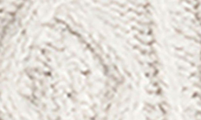 Rag & Bone Brody Mock Neck Cable Stitch Sweater In Light Grey