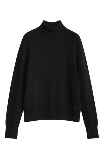 Shop Rag & Bone Talan Turtleneck Cashmere Sweater In Black