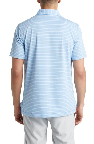 Shop Peter Millar Drum Performance Jersey Polo In Cottage Blue