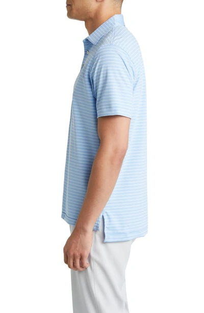 Shop Peter Millar Drum Performance Jersey Polo In Cottage Blue