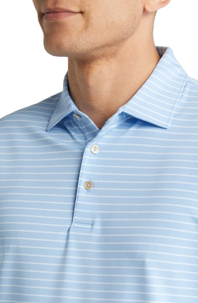 Shop Peter Millar Drum Performance Jersey Polo In Cottage Blue