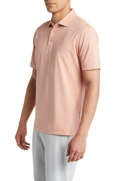 Shop Peter Millar Drum Performance Jersey Polo In Sea Star