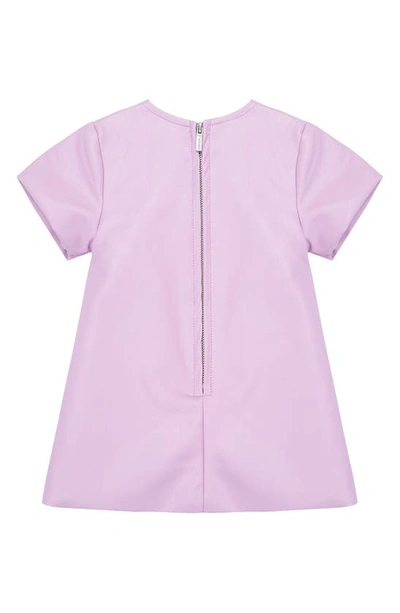 Habitual Faux Leather Dress In Lavender