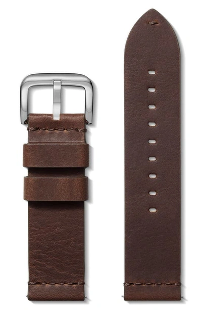 Shinola Men's Leather Watch Strap, 24mm In Cattail