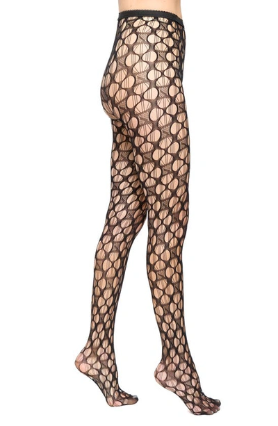 Shop Stems Lace Fishnet Tights In Black