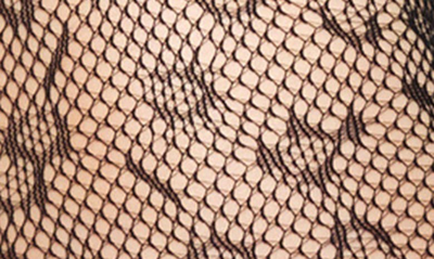 Shop Stems Animal Spot Fishnet Tights In Black