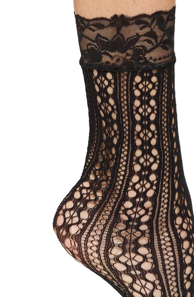 Stems Alexia Fishnet Socks In Black