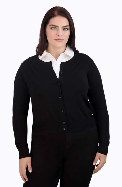 Foxcroft Mixed Media Sleeveless Button-up Shirt In White