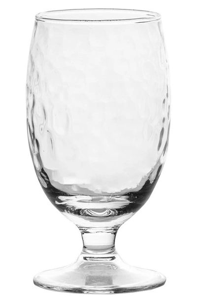 Shop Juliska Puro Glass Goblet In Clear