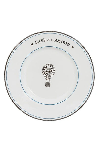 Juliska L'amour Toujours Dinner Plate In Whitewash Black