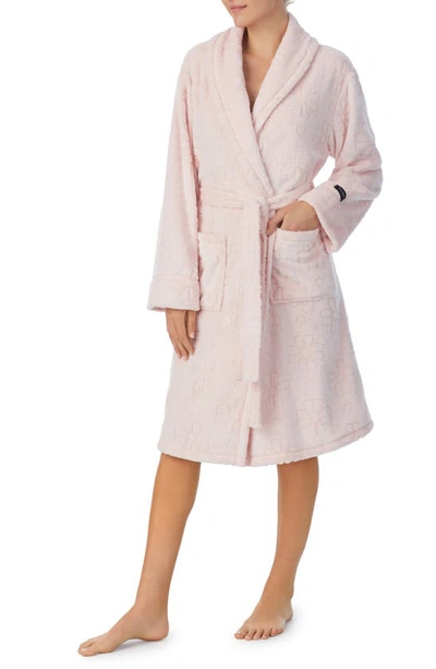 Kate Spade Plush Robe In Rose