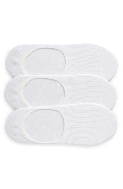 Shop Nordstrom 3-pack Modern No-show Liner Socks In White