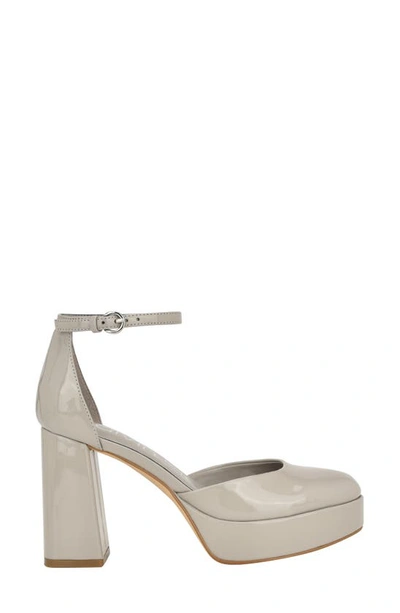 Shop Calvin Klein Sabin Platform Pump In Light Grey