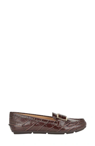 Calvin Klein Lydia Driving Shoe In Dark Brown