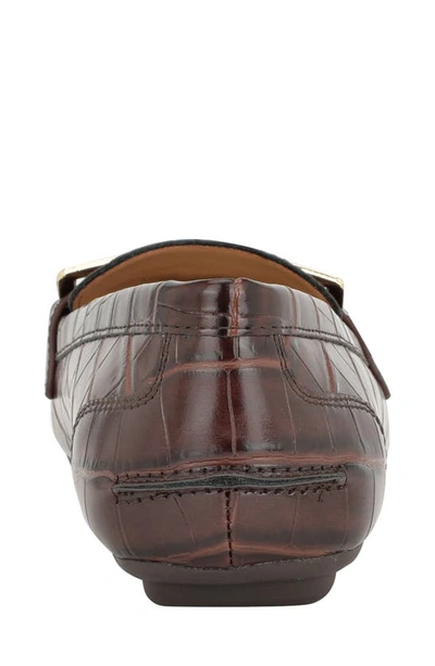 Calvin Klein Lydia Driving Shoe In Dark Brown