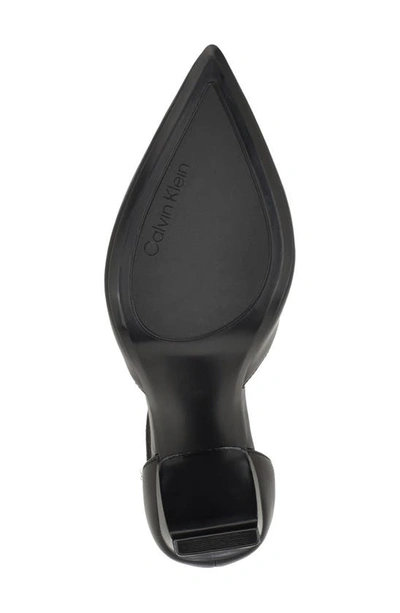 Shop Calvin Klein Carcie Pointed Toe Pump In Black