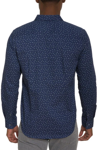 Shop Robert Graham Jilani Paisley Cotton Button-up Shirt In Navy
