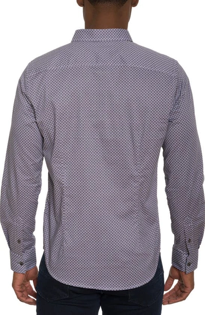 Shop Robert Graham De Luca Woven Cotton Button-up Shirt In Purple Multi