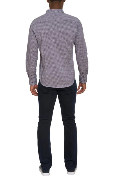 Shop Robert Graham De Luca Woven Cotton Button-up Shirt In Purple Multi