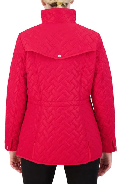 Shop Cole Haan Signature Signature Quilted Jacket In Red