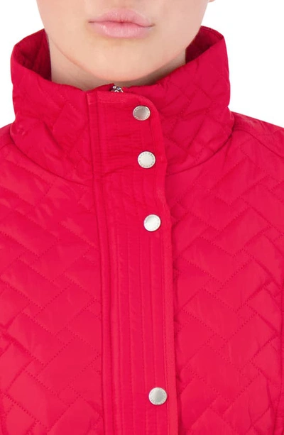 Shop Cole Haan Signature Signature Quilted Jacket In Red