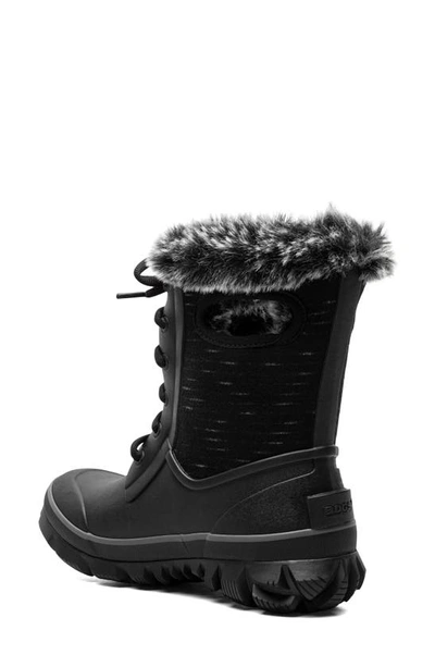Bogs Arcata Dash Insulated Waterproof Snow Boot In Black